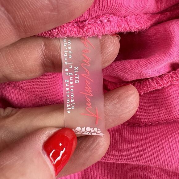 Free People FP Movement XL Hot Shot Sport Pants Hot Neon Pink Slouchy Oversized - Picture 7 of 16